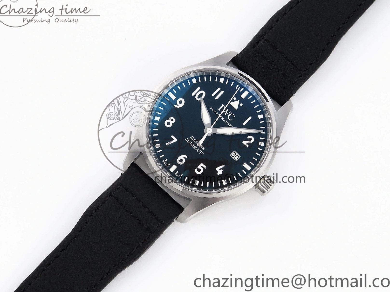 MIROTIME 0331 Pilot Mark XX IW328201 ZF 1:1 Best Edition Black Dial on Black Leather Strap A Affordable 7028